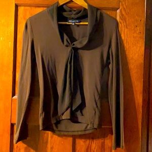 Brown Jones New York tied Blouse